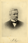 106187 Portret van dr. B. Reiger, geboren 1845, lid van de gemeenteraad van Utrecht (1877-1908), wethouder van Utrecht ...